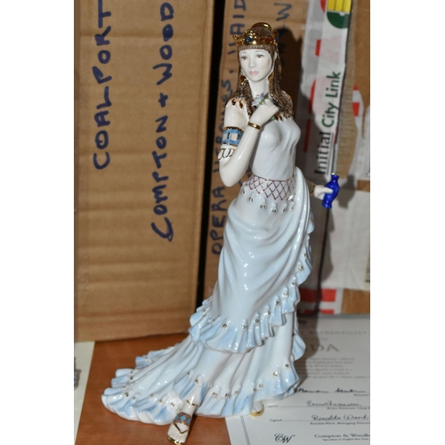 656 - FOUR BOXED ROYAL DOULTON AND COALPORT 'OPERA HEROINES' COLLECTIONS FIGURINES, limited editions for C... 