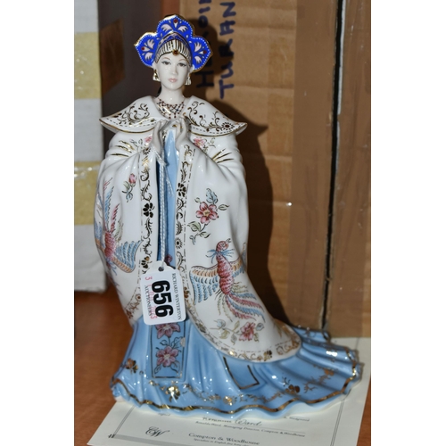 656 - FOUR BOXED ROYAL DOULTON AND COALPORT 'OPERA HEROINES' COLLECTIONS FIGURINES, limited editions for C... 