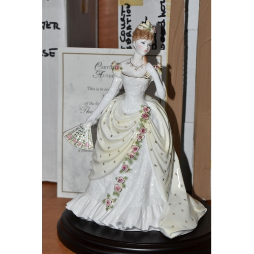 660 - SIX BOXED ROYAL WORCESTER 'SPLENDOUR AT COURT' FIGURINES, limited editions for Compton & Woodhouse, ... 