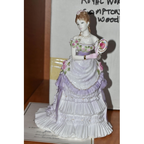 660 - SIX BOXED ROYAL WORCESTER 'SPLENDOUR AT COURT' FIGURINES, limited editions for Compton & Woodhouse, ... 