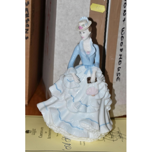 661 - FOUR BOXED COALPORT 'VICTORIAN SEASONS COLLECTION' FIGURINES, limited edition for Compton & Woodhous... 