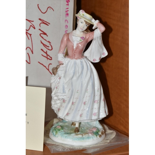 664 - FOUR BOXED ROYAL WORCESTER 'FESTIVE COUNTRY DAYS' FIGURINES, limited edition for Compton & Woodhouse... 