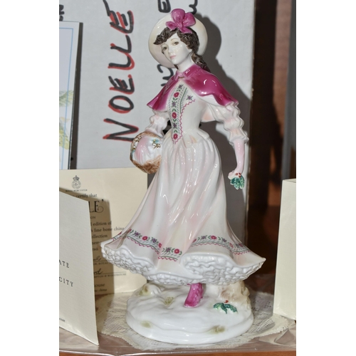 664 - FOUR BOXED ROYAL WORCESTER 'FESTIVE COUNTRY DAYS' FIGURINES, limited edition for Compton & Woodhouse... 