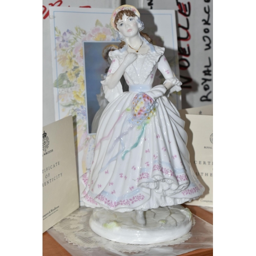 664 - FOUR BOXED ROYAL WORCESTER 'FESTIVE COUNTRY DAYS' FIGURINES, limited edition for Compton & Woodhouse... 