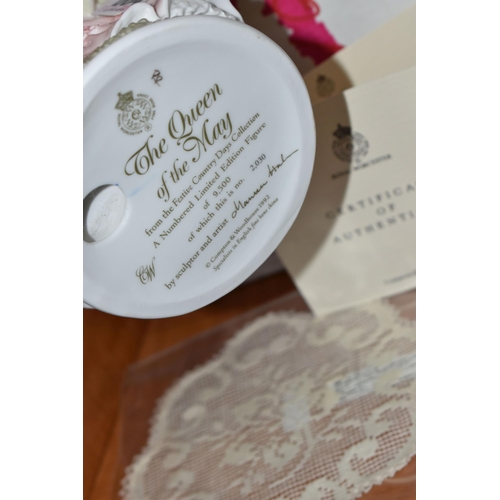 664 - FOUR BOXED ROYAL WORCESTER 'FESTIVE COUNTRY DAYS' FIGURINES, limited edition for Compton & Woodhouse... 