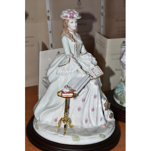 666 - FOUR BOXED ROYAL WORCESTER LIMITED EDITION 'GRACEFUL ARTS' FIGURINES, comprising a limited edition '... 