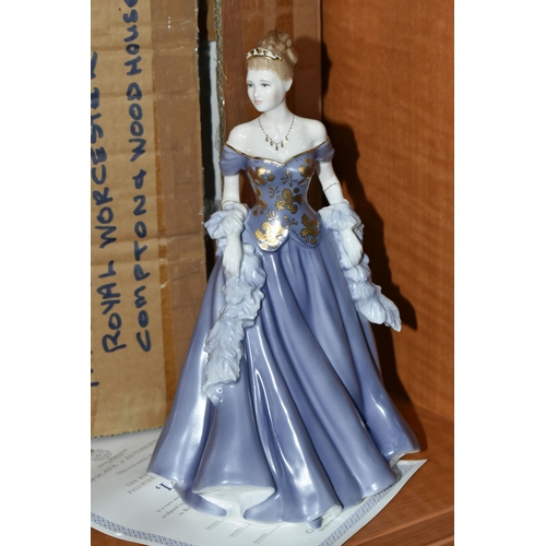 668 - SIX BOXED ROYAL WORCESTER FIGURES OF THE YEAR 1996-2001, comprising 'Grace' 1996, 'Serena' 1997, 'Is... 