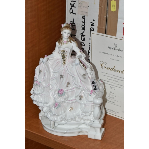 675 - A BOXED ROYAL DOULTON 'CINDERELLA' FIGURINE, first in  the Fairy Tale Princesses collection, limited... 
