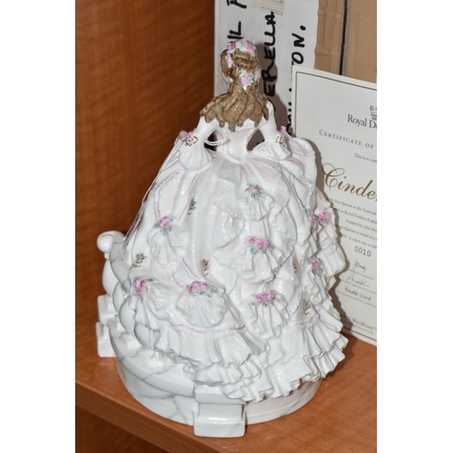 675 - A BOXED ROYAL DOULTON 'CINDERELLA' FIGURINE, first in  the Fairy Tale Princesses collection, limited... 