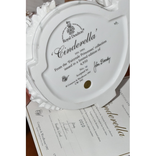 675 - A BOXED ROYAL DOULTON 'CINDERELLA' FIGURINE, first in  the Fairy Tale Princesses collection, limited... 