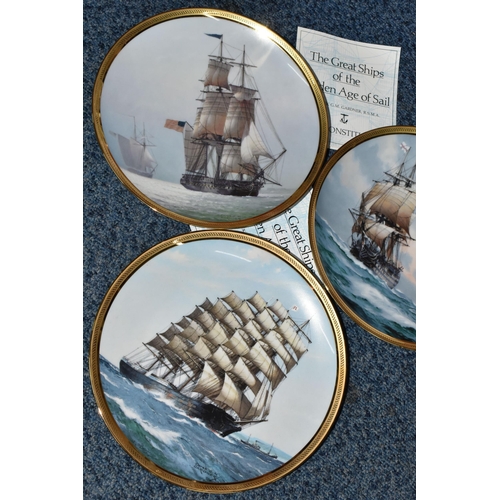678 - A GROUP OF MARITIME RELATED TANKARDS AND COLLECTOR'S PLATES, comprising six limited edition Wedgwood... 