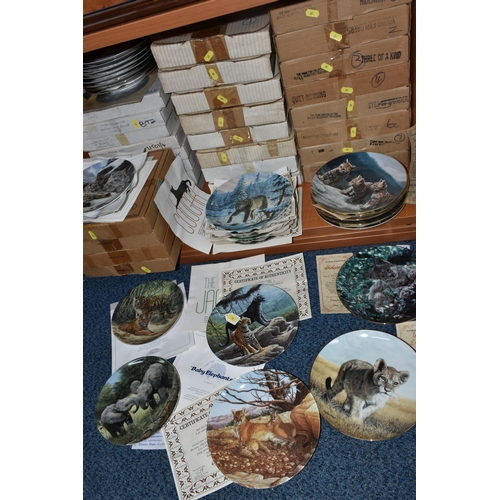 681 - TWENTY EIGHT BOXED ANIMAL THEMED COLLECTORS PLATES, comprising eight Charles Frace plates from the '... 
