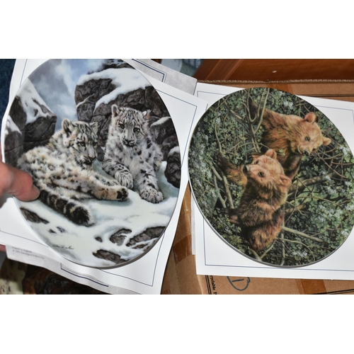 681 - TWENTY EIGHT BOXED ANIMAL THEMED COLLECTORS PLATES, comprising eight Charles Frace plates from the '... 