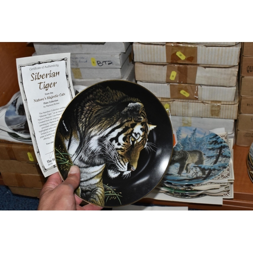 681 - TWENTY EIGHT BOXED ANIMAL THEMED COLLECTORS PLATES, comprising eight Charles Frace plates from the '... 