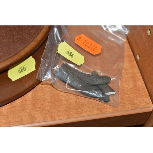 686 - THREE RONALD VAN RUYCKEVELT BIRD SCULPTURES FOR FRANKLIN MINT, comprising 'The Power of the Eagle' w... 