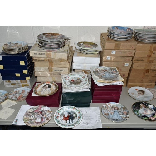 689 - FIFTY ONE CHILD THEMED COLLECTORS PLATES, comprising seven Royal Worcester 'NSPCC' Christmas plates,... 