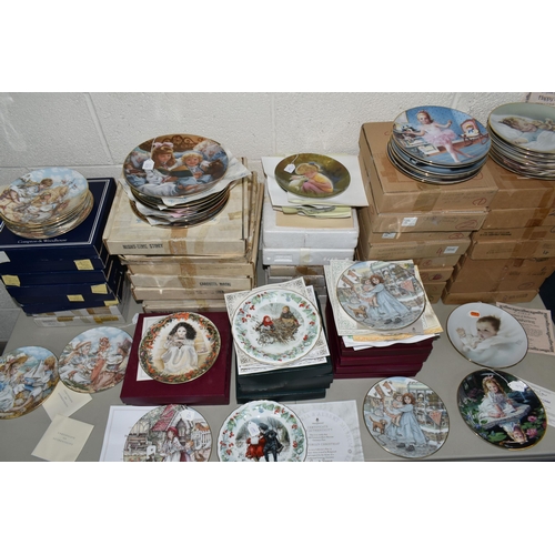 689 - FIFTY ONE CHILD THEMED COLLECTORS PLATES, comprising seven Royal Worcester 'NSPCC' Christmas plates,... 