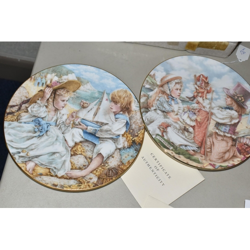 689 - FIFTY ONE CHILD THEMED COLLECTORS PLATES, comprising seven Royal Worcester 'NSPCC' Christmas plates,... 