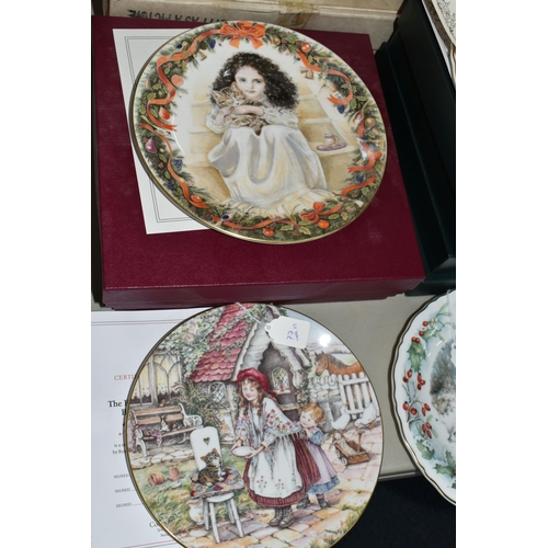 689 - FIFTY ONE CHILD THEMED COLLECTORS PLATES, comprising seven Royal Worcester 'NSPCC' Christmas plates,... 