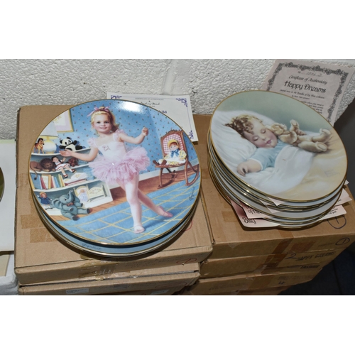 689 - FIFTY ONE CHILD THEMED COLLECTORS PLATES, comprising seven Royal Worcester 'NSPCC' Christmas plates,... 