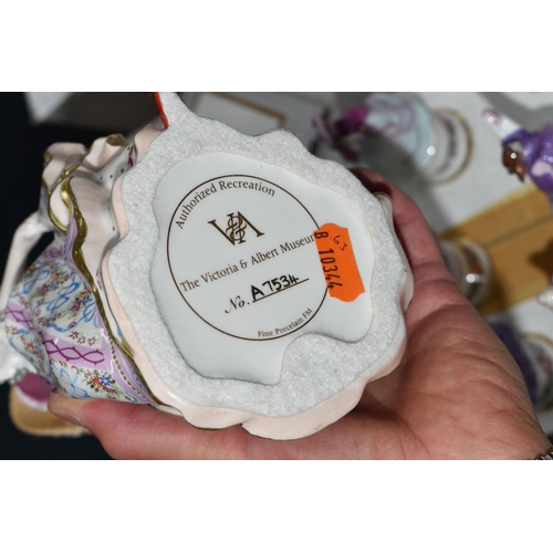 694 - SIX BOXED COALPORT MINIATURE FIGURINES AND A BOXED FRANKLIN MINT 'DIANA' FIGURINE, comprising six Co... 