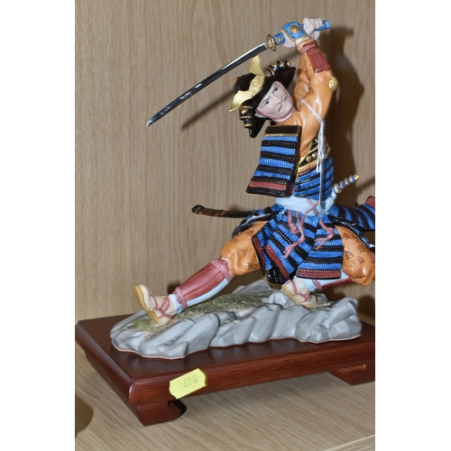 696 - TWO BOXED FRANKLIN MINT FIGURES, 'Samurai' Defender Of Shogun and 'Ninja' The Shadow warrior, both w... 