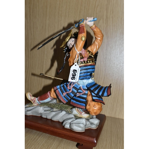 696 - TWO BOXED FRANKLIN MINT FIGURES, 'Samurai' Defender Of Shogun and 'Ninja' The Shadow warrior, both w... 