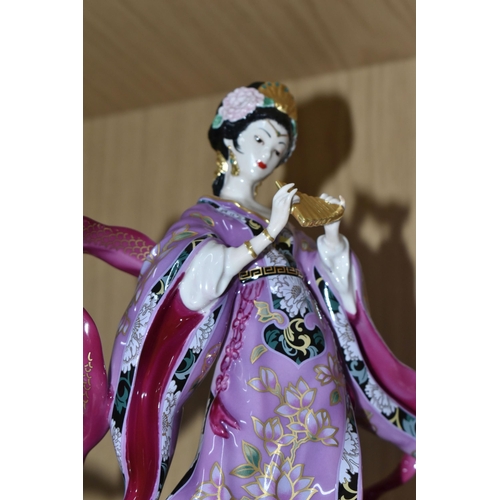 698 - THREE BOXED FRANKLIN MINT FIGURES, comprising 'My Spirit Unconquered', 'The Snow Princess', 'The Dra... 