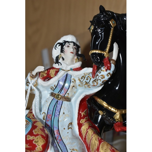 698 - THREE BOXED FRANKLIN MINT FIGURES, comprising 'My Spirit Unconquered', 'The Snow Princess', 'The Dra... 