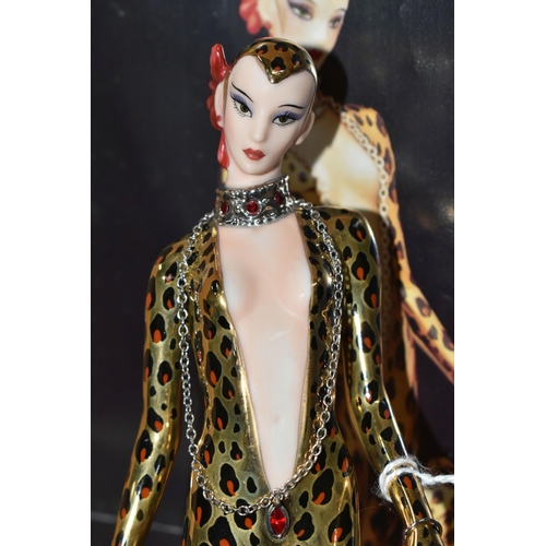 699 - THREE BOXED FRANKLIN MINT 'HOUSE OF ERTÉ' FIGURES,  'Isis', 'Ocelot' and 'Leopard' (3 + boxes) (Cond... 