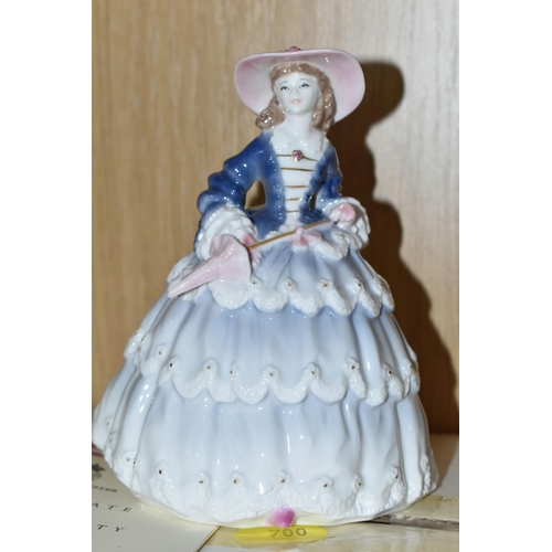 700 - TWELVE BOXED ROYAL WORCESTER LIMITED EDITION 'THE FASHIONABLE VICTORIANS' FIGURINES, for Compton & W... 