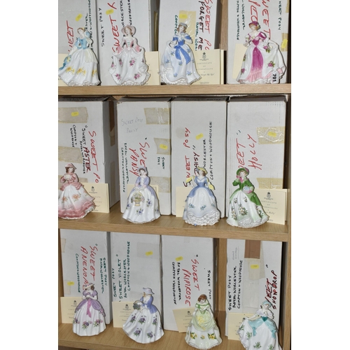 701 - TWELVE BOXED ROYAL WORCESTER 'SWEET POSY' FIGURES, comprising Sweet Rose, Sweet Forget Me Not, Sweet... 
