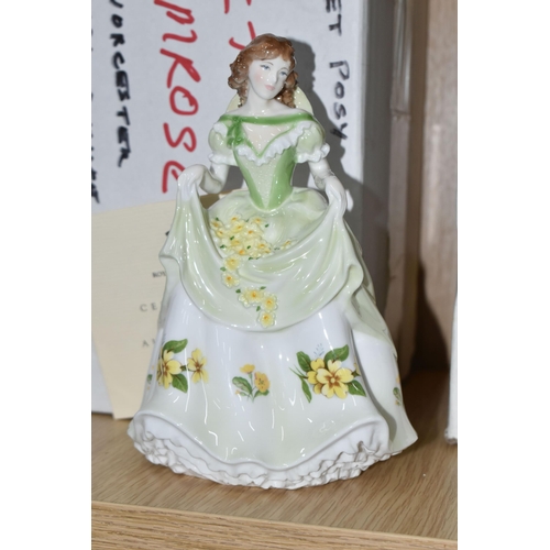 701 - TWELVE BOXED ROYAL WORCESTER 'SWEET POSY' FIGURES, comprising Sweet Rose, Sweet Forget Me Not, Sweet... 