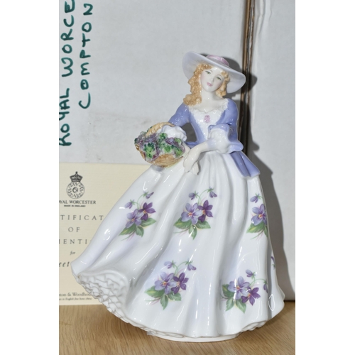 701 - TWELVE BOXED ROYAL WORCESTER 'SWEET POSY' FIGURES, comprising Sweet Rose, Sweet Forget Me Not, Sweet... 
