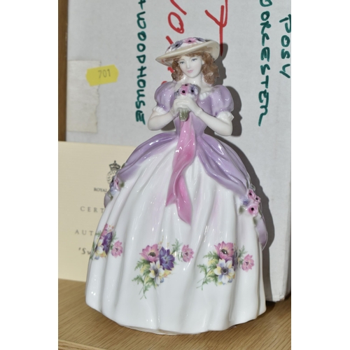 701 - TWELVE BOXED ROYAL WORCESTER 'SWEET POSY' FIGURES, comprising Sweet Rose, Sweet Forget Me Not, Sweet... 