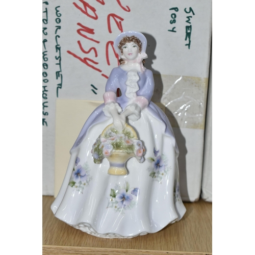 701 - TWELVE BOXED ROYAL WORCESTER 'SWEET POSY' FIGURES, comprising Sweet Rose, Sweet Forget Me Not, Sweet... 
