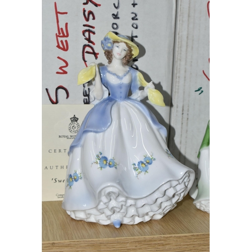 701 - TWELVE BOXED ROYAL WORCESTER 'SWEET POSY' FIGURES, comprising Sweet Rose, Sweet Forget Me Not, Sweet... 