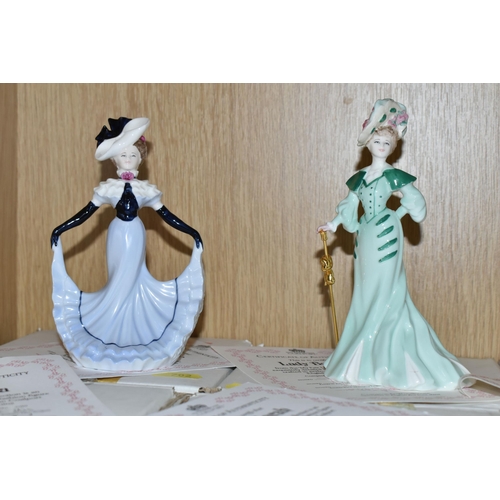 702 - EIGHTEEN BOXED COALPORT 'MY FAIR LADIES' FIGURES, for Compton & Woodhouse comprising Lady Florence, ... 