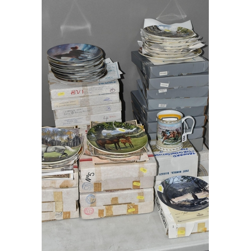 703 - A QUANTITY OF EQUESTRIAN AND FARMING THEMED COLLECTOR'S PLATES AND TANKARD, comprising a Franklin Mi... 