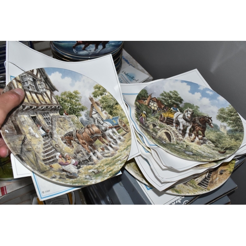 703 - A QUANTITY OF EQUESTRIAN AND FARMING THEMED COLLECTOR'S PLATES AND TANKARD, comprising a Franklin Mi... 