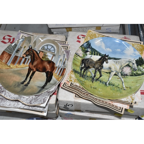 703 - A QUANTITY OF EQUESTRIAN AND FARMING THEMED COLLECTOR'S PLATES AND TANKARD, comprising a Franklin Mi... 