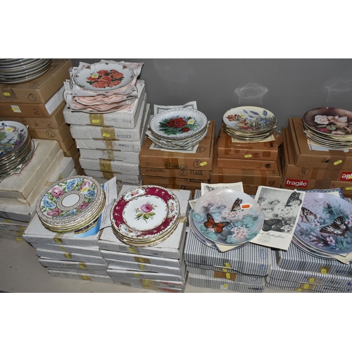 705 - SEVEN BOXED SETS OF BUTTERFLY AND FLOWER THEMED COLLECTOR'S PLATES,  comprising eight W.J. George fi... 