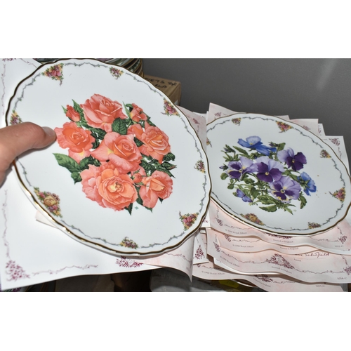 705 - SEVEN BOXED SETS OF BUTTERFLY AND FLOWER THEMED COLLECTOR'S PLATES,  comprising eight W.J. George fi... 