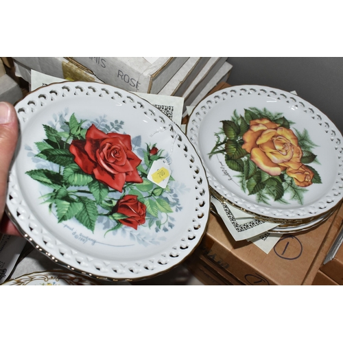 705 - SEVEN BOXED SETS OF BUTTERFLY AND FLOWER THEMED COLLECTOR'S PLATES,  comprising eight W.J. George fi... 