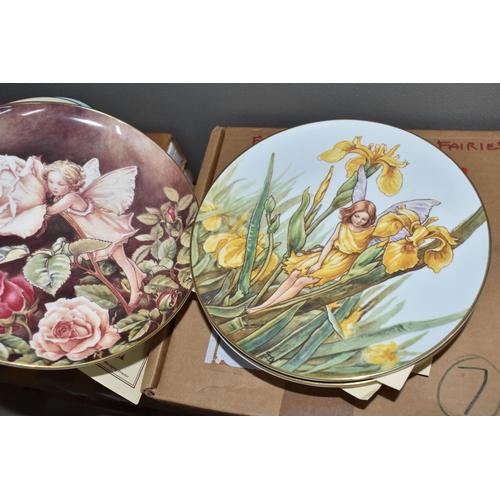 705 - SEVEN BOXED SETS OF BUTTERFLY AND FLOWER THEMED COLLECTOR'S PLATES,  comprising eight W.J. George fi... 