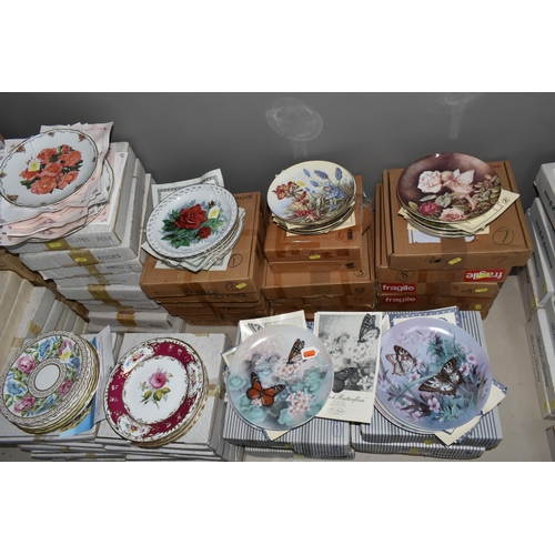 705 - SEVEN BOXED SETS OF BUTTERFLY AND FLOWER THEMED COLLECTOR'S PLATES,  comprising eight W.J. George fi... 
