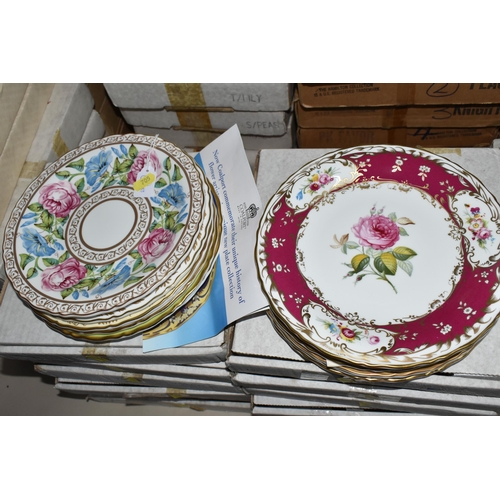 705 - SEVEN BOXED SETS OF BUTTERFLY AND FLOWER THEMED COLLECTOR'S PLATES,  comprising eight W.J. George fi... 