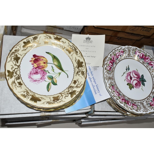 705 - SEVEN BOXED SETS OF BUTTERFLY AND FLOWER THEMED COLLECTOR'S PLATES,  comprising eight W.J. George fi... 