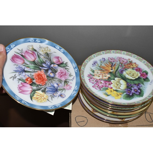 705 - SEVEN BOXED SETS OF BUTTERFLY AND FLOWER THEMED COLLECTOR'S PLATES,  comprising eight W.J. George fi... 