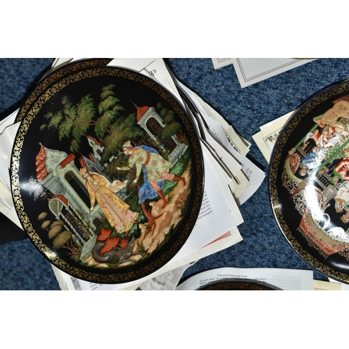 706 - SIX BOXED SETS OF RUSSIAN THEMED COLLECTOR'S PLATES, comprising four Bradford Exchange plates from t... 